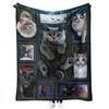 Manta de franela con impresión 3D exclusiva transfronteriza, manta plegable, manta para siesta, manta para aire acondicionado, manta gruesa, serie Cat