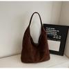 Bolso Nuevo de Piel Gamuza Otoño e Invierno Bolso de Hombro Casual Retro de Moda para Mujer Gran Capacidad Bolso Tote de Alta Gama para Viajes de Negocios para Mujeres