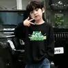 Camiseta de Ropa Interior Nueva Modelo Otoño e Invierno 2026 para Niños Niños, Camiseta de Manga Larga de Algodón Puro de Dibujos Animados para Bebé Niño