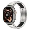 Modelo Novo Transfronteiriço Adequado para Pulseiras Apple Watch Ultra Borracha Embutida Pulseira de Relógio de Aço Inoxidável iWatch Pulseira de Relógio Inteligente de Metal 9