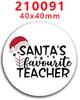 2023 novo remendo de resina acrílica arco de Natal decoração fofa adesivos de geladeira PR209671