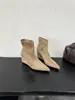 Botas de tornozelo de camurça com salto plataforma e bico fino, versáteis, estilo europeu