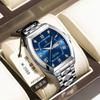 Reloj de hombre de barril de vino de marca suiza, reloj de cuarzo impermeable luminoso de lujo, explosiones de comercio exterior en vivo, una generación de cabello
