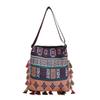 Bolso de Borlas Estampado Estilo Étnico para Mujer Otoño 2024 Bolso Tote Portátil de Gran Capacidad Novedad Bolso Bandolera de Hombro a la Moda