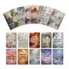 18 Jardín de Cuentos de Hadas Estilo Monet Transfronterizo Bosque Paisaje Natural Citas Positivas y Tarjetas Inspiradoras