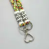 Cuerda Trenzada Colorida Gruesa con Bloques de Color y Hebilla en Forma de Corazón para Colgar Fundas de Teléfono, Adecuada para Hombres y Mujeres, Duradera y Cómoda