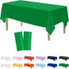 Estilo Escandinavo 137*183 Toalha de Mesa Descartável de Mesa Pe Estilo Piquenique Acampamento Impermeável e à Prova de Óleo Toalha de Mesa Descartável Toalha de Mesa Cor Pura