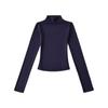 Ry25205-25 Nuevo Estilo de Verano Estilo Europeo y Americano Aspecto Adelgazante Top Interior Básico Camiseta de Manga Larga para Mujer de Cuello Alto