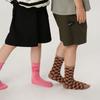 1513 Calcetines Infantiles al por Mayor Primavera Nuevos Casuales Color de Contraste Geométricos Calcetines de Media Caña para Bebé Calcetines de Algodón Sin Costuras para Niños y Niñas