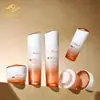 Frascos dispensadores de produtos de skincare com gradiente laranja, frascos pequenos de sérum fresh, frascos de loção, frascos de creme de 50g, grande quantidade a preço favorável