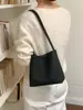 Bolso cubo tejido vintage para mujer 2026 nuevo modelo bolso cubo de gran capacidad para el trabajo y los desplazamientos bolso de hombro bolso de mujer