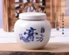 Tarro de pasta Lancai tarro sellador de cerámica botella de Ejiao tanque de almacenamiento sellado de medicina tradicional china mini tanque de almacenamiento portátil para viajes
