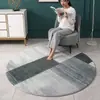 Tapete Redondo Simples para Sala de Estar Imitação de Caxemira Estilo Japonês Cobertor de Cabeceira para Quarto Tapete de Chão para Mesa de Centro Cadeira Toucador Closet