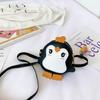 Bolsito de Pingüino de Dibujos Animados Monedero de Pu Mini Bolso Bandolera Bolso de Hombro para Niños Mochila para Niñas Mini Parchework Moderno