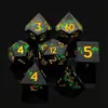 Dados de resina DND Table Tour Dungeons and Dragons COC Run TRPG Kulu Polyhedron D20 Choson suit 7