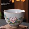 Juego de té de kung fu con forma de huevo de dragón Ru Kiln Taza de té de cerámica con apertura que puede elevar la Taza Maestra Taza de té Taza de cubo Taza de té grande