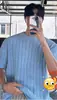 Camiseta de Manga Corta de Punto Hueco Estilo Hong Kong para Hombre, Nueva de Verano 2026, Diseño Coreano de Moda, Ajuste Holgado Único de Media Manga