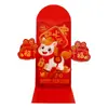 Envelope Vermelho de Ano Novo 2026 Novo Modelo Pop-Up 3D Personalizado Criativo Dobrável Pacote Vermelho para o Ano do Cavalo Envelope de Dinheiro da Sorte para Crianças