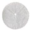 Coleção de Saias para Árvore de Natal: Enfeitado com Lantejoulas Brilhantes, Branco Puro e Multicolorido, Conjunto de Saia para Árvore de Natal Estilo Floco de Neve com Pelo de Coelho Longo