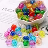 16mm Acrílico Imitação Cristal Transparente Colorido Contas de Luz DIY Artesanal Cortina de Porta de Contas Acessórios para Cortina de Contas Material de Contas Soltas