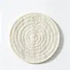 Esterilla aislante de lufa natural, posavasos redondo y base para olla, alfombrilla antideslizante y absorbente para cazuela, alfombrilla aislante para té del hogar
