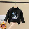Camiseta Casual de Manga Larga para Niños, Capa Base para Niños 2026 Nuevo Otoño/Invierno, Ropa Interior Cálida, Forro Polar Térmico, Cuello Semi-Alto