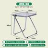 Mesa de centro de celebridad de internet ins, mesa pequeña plegable simple y moderna, mesa auxiliar transparente de lujo ligero nórdico, mesa de esquina de diseñador para sala de estar