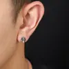 Novos Brincos de Tarraxa Flor Cruzada de Aço Titânio Que Não Desbotam Joias de Orelha Tendência Nicho Masculino Acessórios de Toque de Luxo Leve Feminino