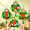 Decorações Penduradas para o Festival do Barco-Dragão Pingentes de Bolinho de Arroz Desenho Animado Enfeites de Porta Acessórios de Decoração de Feriado Kits de Materiais DIY Feitos à Mão Presentes para Crianças