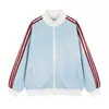 Sudadera cárdigan de bloques de color a rayas estilo americano para hombre, chaqueta deportiva vintage de otoño de corte holgado, prenda de abrigo versátil con cuello alto