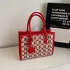 Bolso Rojo Nuevo 2026 para Mujer, Bolso de Boda Nupcial, Nuevo Estilo Chino Carácter "Felicidad" Bolso Tote de Gran Capacidad, Bolso de Boda para Madre