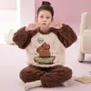 Pijama Infantil para Niñas 2026 Nuevo Otoño e Invierno Franela de Coral Estrella de Patricio Ropa de Dormir de Invierno para Niñas