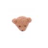 Japonés y coreano lindo suave lindo joyería oso pin caricatura felpa tres dimensional anillo para el pelo estudiante uniforme escolar broche bolso colgante