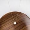 Collar de Cadena Fina de Acero de Titanio con Letra Inglesa de Concha Natural Estilo Francés, Impermeable, Versátil, Sencillo, Cadena para Clavícula para Mujer, Lujo Ligero de Nicho