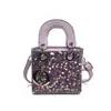 Bolso de Alta Gama para Niños Xiaozhong 2025 Nuevo Llegada Lentejuelas Moda Princesa Mini Bolso Cuadrado Portátil Cruzado Bolso de Mujer Diana
