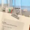 Estilo Ins Creativo Transparente Pinza Pequeña Pinza para Boletos Pinza de Cola Larga Pinza Selladora de Snacks Estudiante Oficina Factura Unión de Papeles de Examen