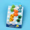 Serie de 10 piezas tenedor de fruta de dibujos animados para el hogar animal lindo señal Bento traje de señal decorativa creativa para bento