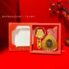 Pegatina Dorada para Teléfono de los Ocho Deidades Guardianas de Oro Puro 999, Tarjeta Dorada del Año Zodiacal con Adhesivo Posterior, Regalo para Zona Turística