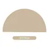 Mantel individual de silicona de grado alimenticio para bebés, forma de semicírculo, antideslizante y resistente a altas temperaturas, logo personalizable, fábrica transfronteriza