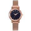 Reloj para mujer con imán de transmisión en vivo Cara de cielo estrellado imán Milán con pulsera de estrella del sur traje reloj de regalo