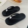 Chanclas de Verano para Mujer Estudiante Suaves y Lindas con Forma de Oso Planas de Playa Estilo Coreano Casual Versátiles Chanclas