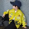 Chaquetas de Motocicleta de Primavera y Otoño para Niños 2026 Nuevas Chaquetas de Béisbol de Otoño para Niños Pequeños Ropa Exterior de Moda