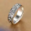 Anillo de Nube de la Suerte Nuevo Yuhong Anillo Hueco de Oro Antiguo Incrustado Pulsera Anillo de Estilo Antiguo Salida de Fábrica