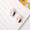 Accesorios de resina de dibujos animados para hacer uno mismo, con polvo negro, para jugar con gatos, crema de gel, horquilla hecha a mano, funda para teléfono móvil, hebilla para zapatos, accesorios