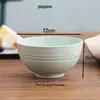 Tigela de Arroz Criativa Doméstica de Palha de Trigo, Resistente a Quedas e Isolada, Tigela para Sopa/Macarrão, Prato, Hashis e Colher, Conjunto de Talheres Infantis