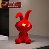 Lujo ligero terciopelo de planta personalizado conejo de la suerte descompresión mueble de vino mueble de TV mueble de entrada oficina mobiliario suave adornos son decoración