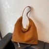 Bolso Grande de Peluche Vintage para Mujer 2026 Nuevo Otoño e Invierno Versátil Bolso de Hombro para el Trabajo Moda Bolso Tote