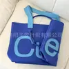 2026 Bolso Casual Transfronterizo Nuevo Bolso de Mano Tejido en Bloques de Color Retro Bolso Tote Estampado de Letras Bolso de Hombro de Gran Capacidad