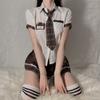 Uniforme de lencería sexy seductor policía falda corta plisada pasión sexy secretaria traje de rol estilo universitario JK sirvienta
