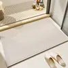 Alfombrilla de baño de tierra de diatomeas estilo wabi-sabi, alfombrilla absorbente y antideslizante para el pie del inodoro, alfombrilla de suelo de secado rápido para la entrada del inodoro del hogar